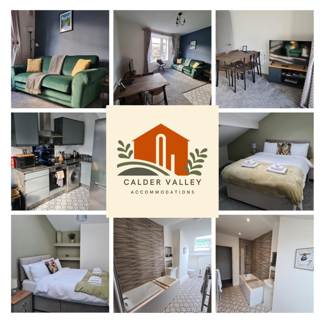 Modern River View Mytholmroyd Apartment Esterno foto