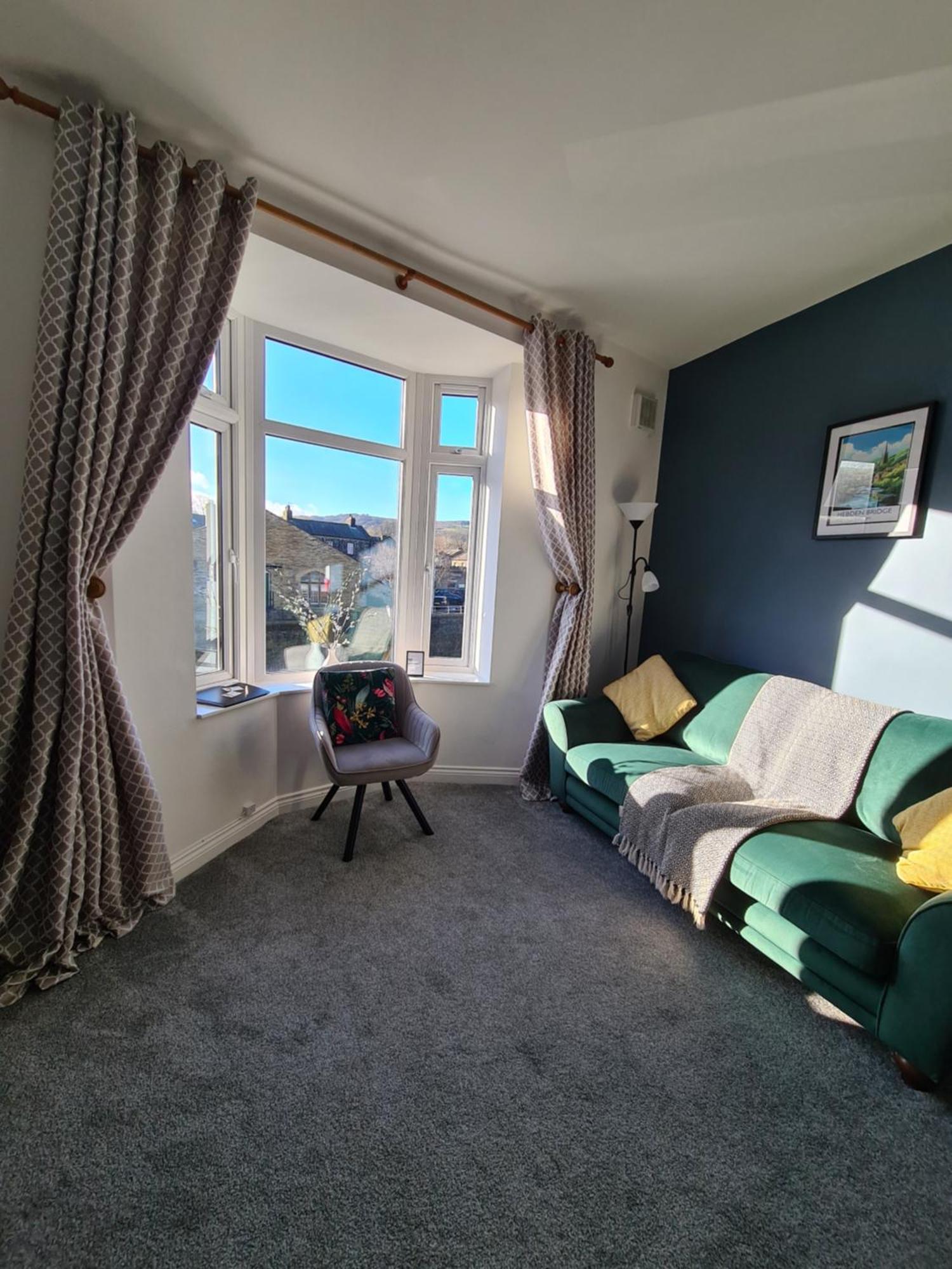 Modern River View Mytholmroyd Apartment Esterno foto
